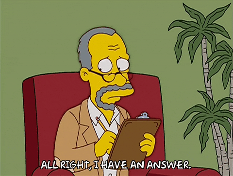 Gif psychiatre simpson